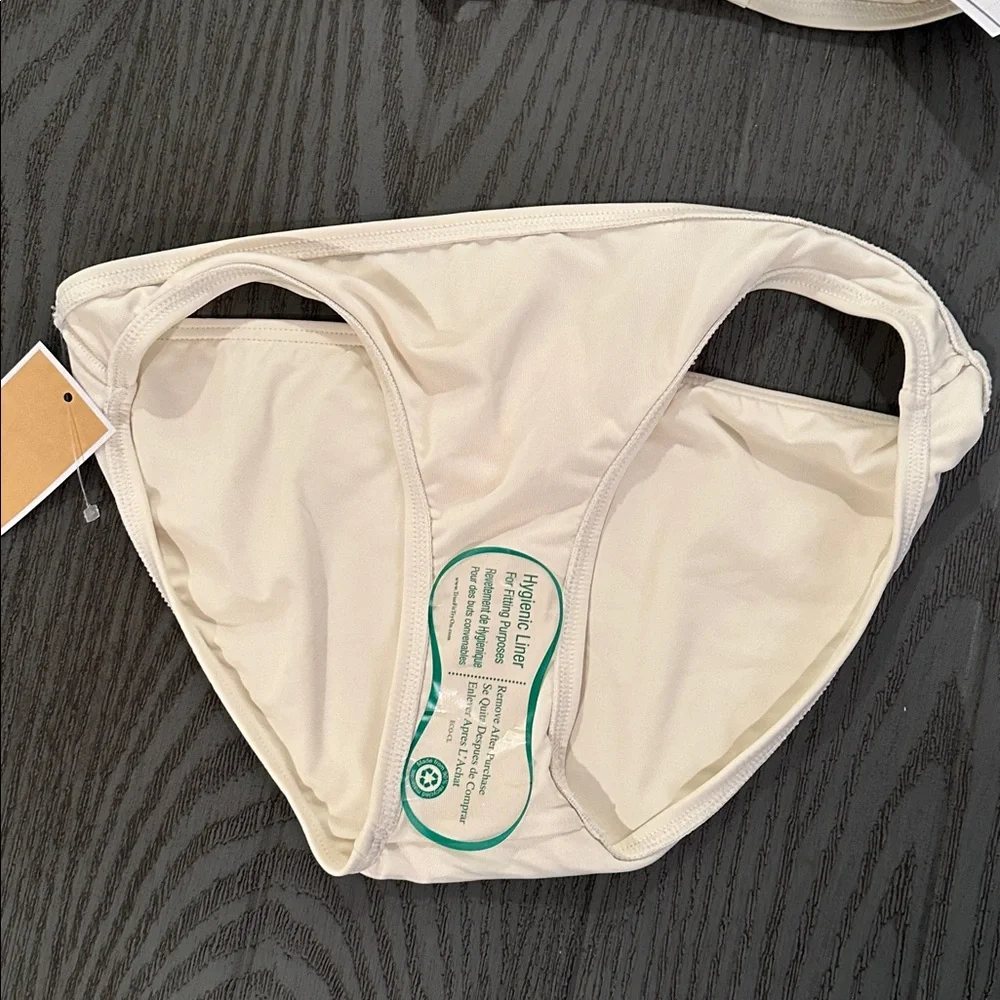 Cream Halter Bikini Set